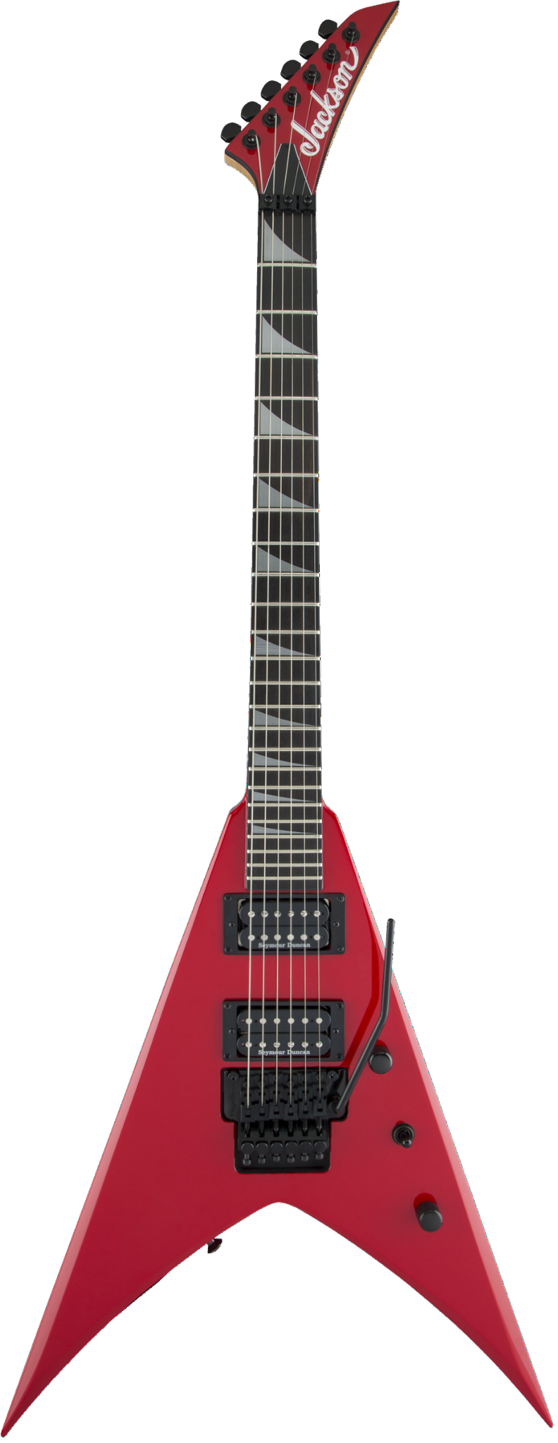 Red Jackson Flying v guitar
